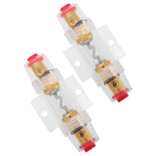 2Pièces Porte-Fusible Transparent Agu Pour Système Audio Auto