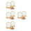 200Pcs White Paper Dinner Durable 10