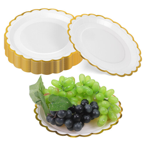 200Pcs White Paper Dinner Durable 2