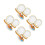 200Pcs White Paper Dinner Durable 4