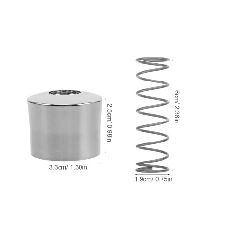 1Ensemble Pièce Remplacement Valve Argentée Pression Pour Wc Camper Rv 2