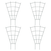 8Pcs Iron Trellis for Climbing Vines Green Garden Plant Support Frame