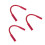 3Pièces Corde Exercice Rouge Enfant Sensory Training Polyvalente 7