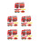 5Ensembles Accessoires Camion Pompier Papier Rouge Décor Suspendu 6