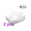 100Pièces Coussinées Blanches Absorbant Chocs Pour 4