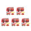 5Ensembles Accessoires Camion Pompier Papier Rouge Décor Suspendu 7