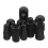 2Ensembles Bouchons Valve Aluminium Résistant Design Élégant Noir 1