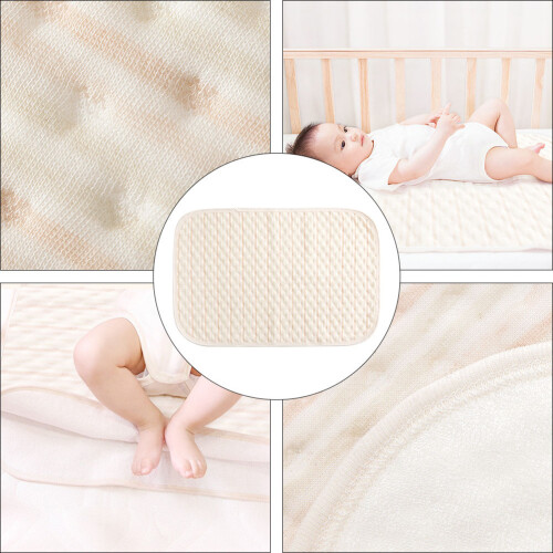 Absorbant Bébé Réutilisable Beige En Coton Naturel Tpu 2