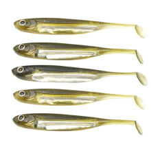 Soft Fish Bait Silicone Bait Simulated Soft Fish Suitable for Bass, Catfish, Pike and Mandarin Fish Gold
