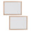 8Pièces Écran En Bois Beige Double Couches Pour Papier DIY 3