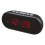 3Pcs USB Battery Plastic Alarm Clock Black LED Screen Multi-Function 1