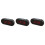 3Pcs USB Battery Plastic Alarm Clock Black LED Screen Multi-Function 9