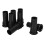 24Pcs Durable Plastic Bass Reflex Ports Black for Speaker Boxes 1