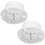8Pièces Capuchons De Fixation Plastique Blancs Pour Enfants 3