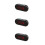 3Pcs USB Battery Plastic Alarm Clock Black LED Screen Multi-Function 11