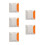 5Pièces Marqueurs Pavement Réfléchissants Double Face Plastique 8