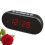 3Pcs USB Battery Plastic Alarm Clock Black LED Screen Multi-Function 4