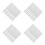 24Pcs White Plastic Junction Box Covers Wall Plates for Home Use 7