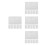 24Pcs White Plastic Junction Box Covers Wall Plates for Home Use 8