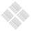 24Pcs White Plastic Junction Box Covers Wall Plates for Home Use 5