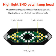 Wireless Remote Control Taillight for Electric Scooter Rear Light with Turn Signal Waterproof Lamp Accessory