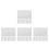 24Pcs White Plastic Junction Box Covers Wall Plates for Home Use 6
