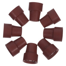 24Pcs Rubber Hiking Stick Tips Brown Anti-Slip Walking Cane Caps