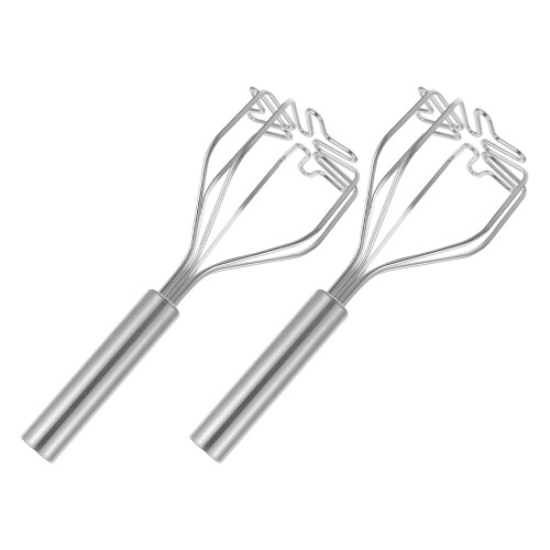 4Pcs Silver Metal Potato Masher Tool Multifunctional Kitchen Presser 1