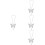 4Pcs Durable Butterfly Car Mirror Hanging Accessories White 7