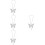 4Pcs Durable Butterfly Car Mirror Hanging Accessories White 8