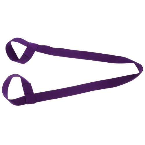 4Pcs Purple Multi-Function Cotton Yoga Mat Sling Strap for Easy Carry