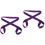 4Pcs Purple Multi-Function Cotton Yoga Mat Sling Strap for Easy Carry 5