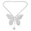 4Pcs Durable Butterfly Car Mirror Hanging Accessories White 2