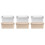 6Pcs Rectangular Tin Boxes with Lids Multi Color Candy Storage 6