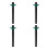 4Pcs Black Alloy Flat Handcrafted Masonry Tools for Concrete 8