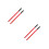 4Pcs Car Jack Accessory Red Metal Hydraulic Handle for Easy Operation 4
