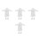 4Sets Mini Badjas Kleding Voor Pop Accessoires Wit Zachte Materialen 6