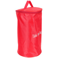 4Pcs Red Table Tennis Pouches Large Capacity Ball Storage Bags