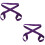 4Pcs Purple Multi-Function Cotton Yoga Mat Sling Strap for Easy Carry 7