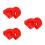 6Pcs Red Ladder Hinge Accessory ABS Tie Rod End Sleeve Replacement 7