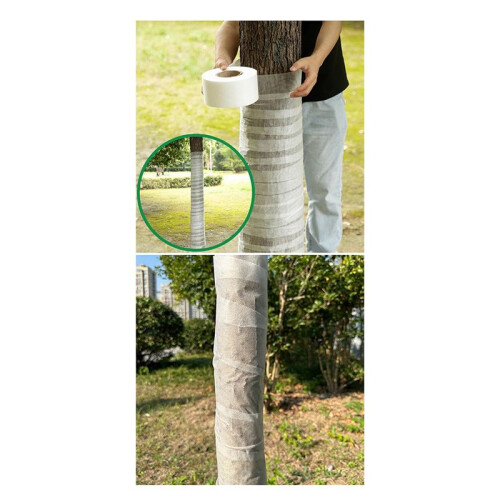 2Roll 197ft Tree Protector Wrap,Antifreeze Winter Tree Trunk Guard,Breathable Tree Trunk Bandage Cover for Plants Warm 2