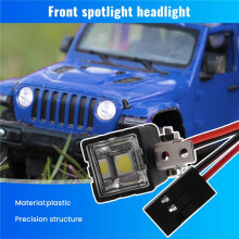 RC Car LED Lights Headlights Spotlight for TRX4 TRX6 Axial SCX10 Wraith 1/10 RC Crawler Car Parts 2LED