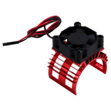 RC Car 540 550 3650 3660 3665 Brushless Electric Motor Cover HeatSink Cooling Fan for 124017 124016 Parts Red