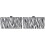 2Pcs Elegant Stripe Evening Bag Portable Party Purse 3
