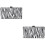 2Pcs Elegant Stripe Evening Bag Portable Party Purse 7