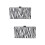 2Pcs Elegant Stripe Evening Bag Portable Party Purse 8