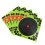100St Fluorescerende Schietstickers Zelfklevend Multi Kleur 11