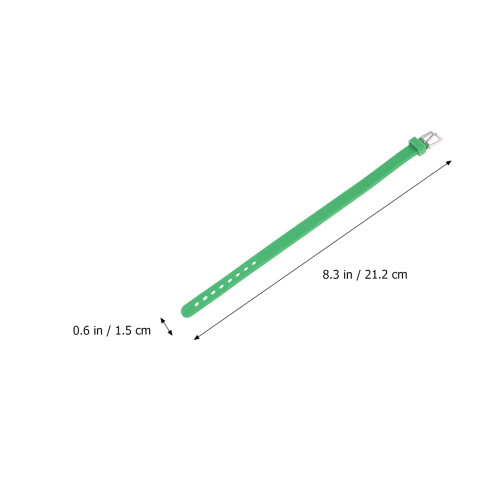 2St Groene Silicone Armband Kinderen Elastische Polsband 1