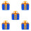 5Sets Duurzame Plastic Geschenkdoos Sculptuur Met 3D Ontwerp 8