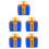 5Sets Duurzame Plastic Geschenkdoos Sculptuur Met 3D Ontwerp 5